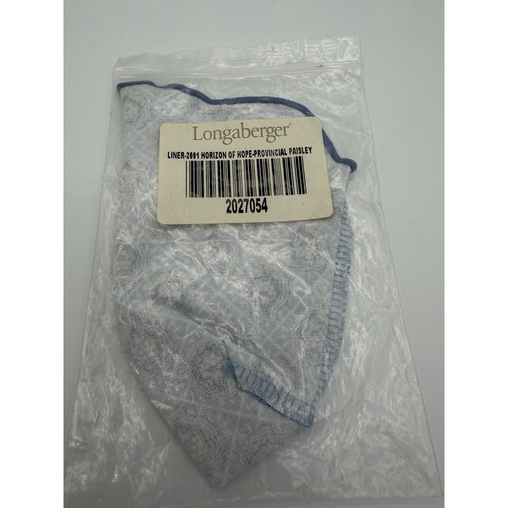 🧺💗 Longaberger 2001 Horizon of Hope Basket Liner Only – Provincial Paisley